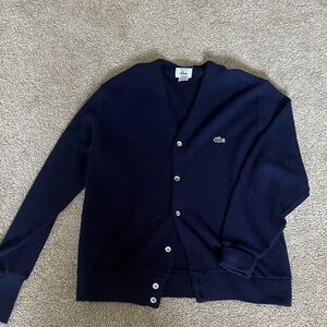 Vintage Lacoste Navy Cardigan